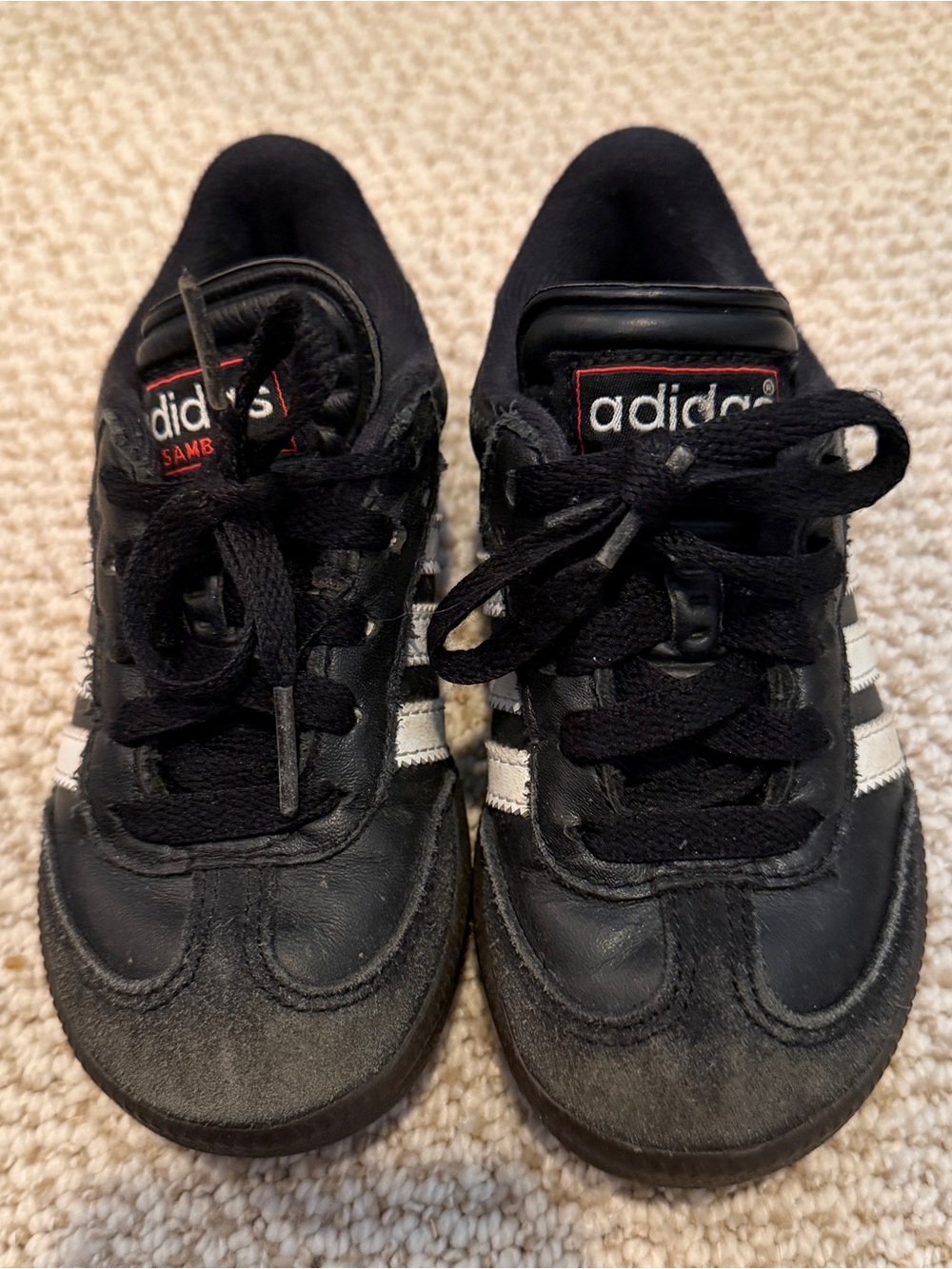 Adidas black and white Sambas